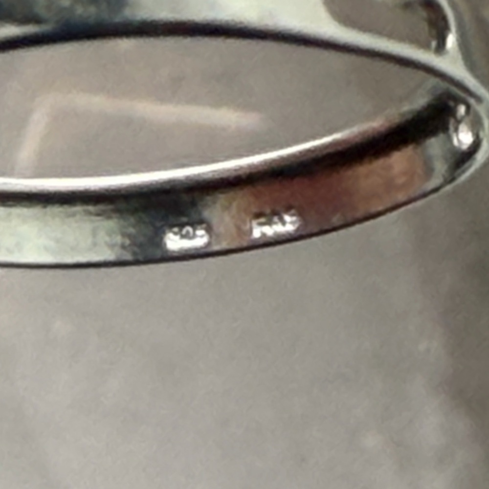 Sterling ring Cubic Zirconia size 7
